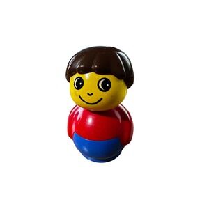 Vintage Lego Primo Figure Boy Roly Poly Wobbler Toy Baby Toddler